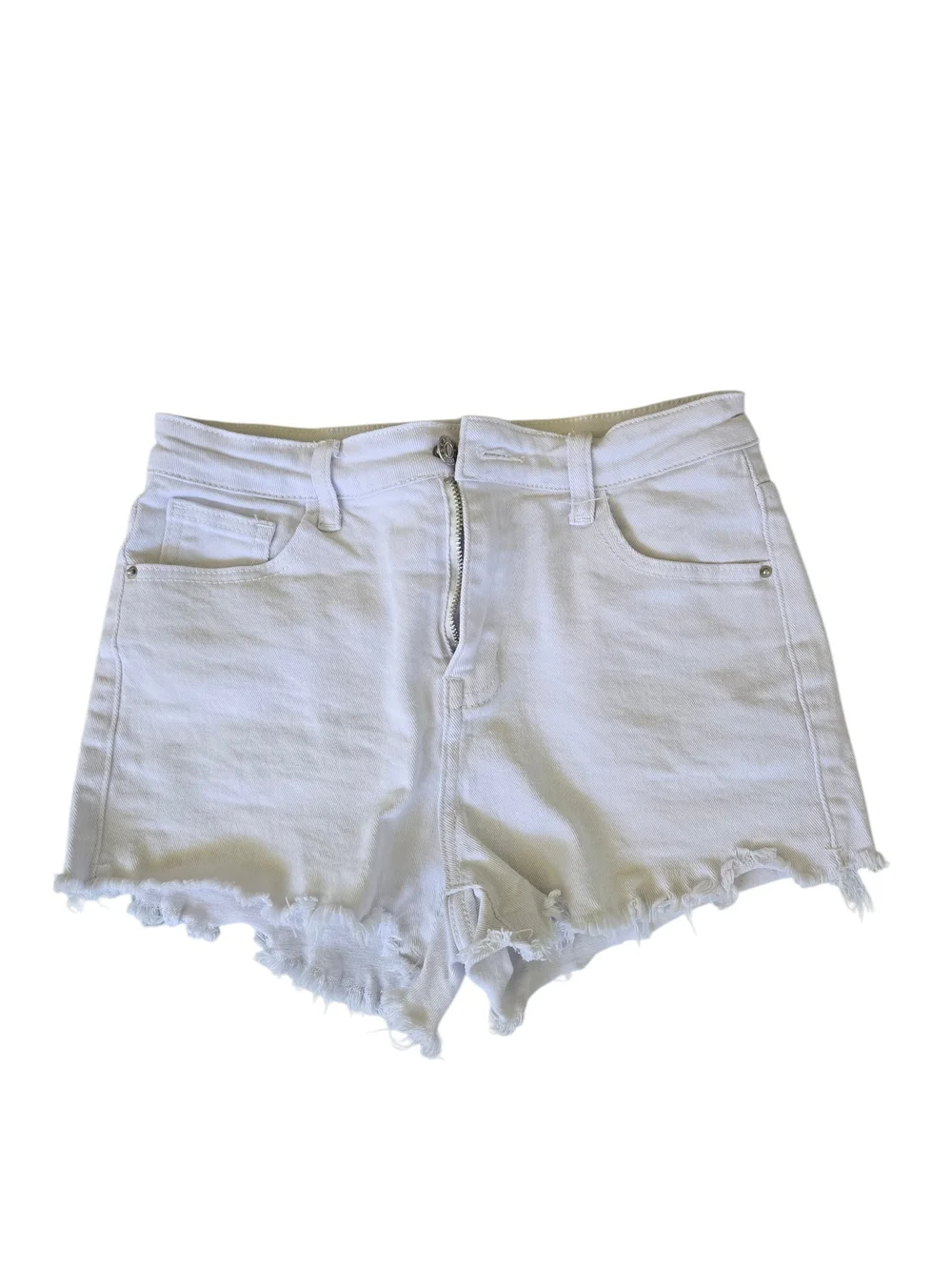 SHEIN White Denim Shorts